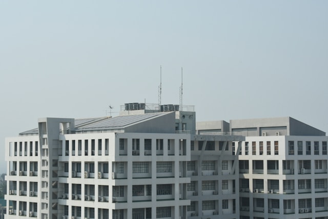 Halcon Builders headquarters building showcasing modern architecture